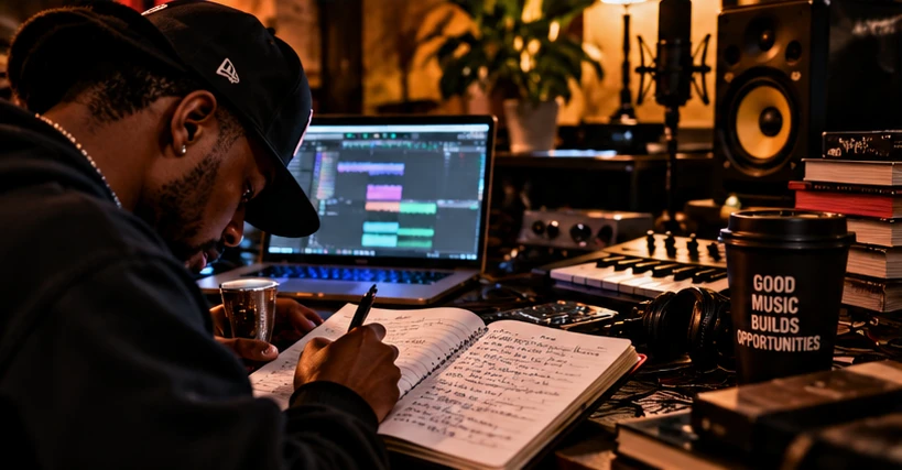 Independent hip-hop artist building a connection with listeners through music and content